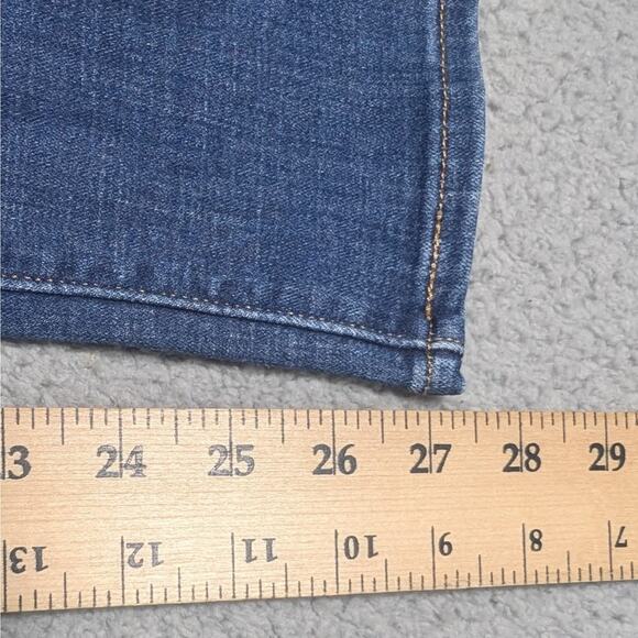 Levis Skinny Jeans Womens Size 8 Boot Mid Rise Dark Wash Blue Denim 27x27 - Picture 3 of 8